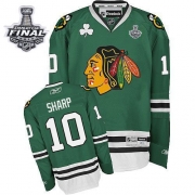 Patrick Sharp Chicago Blackhawks Reebok Men's Authentic Stanley Cup Finals Jersey - Green