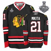 Stan Mikita Chicago Blackhawks Reebok Men's Authentic Third Stanley Cup Finals Jersey - Black