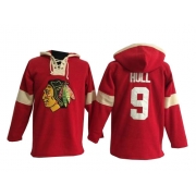 Bobby Hull Chicago Blackhawks Old Time Hockey Men's Premier Pullover Hoodie Jersey - Red