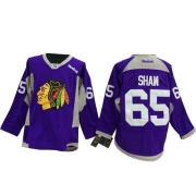 Andrew Shaw Chicago Blackhawks Reebok Men's Authentic Hockey Fights Cancer Jersey - Purple