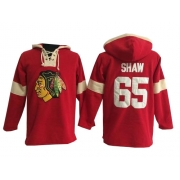 Andrew Shaw Chicago Blackhawks Old Time Hockey Men's Authentic Pullover Hoodie Jersey - Red