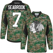 Brent Seabrook Chicago Blackhawks Reebok Men's Authentic Veterans Day Practice Jersey - Camo