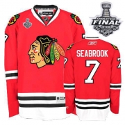 Brent Seabrook Chicago Blackhawks Reebok Men's Authentic Home Stanley Cup Finals Jersey - Red