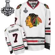Brent Seabrook Chicago Blackhawks Reebok Men's Authentic Away Stanley Cup Finals Jersey - White