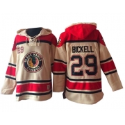 Bryan Bickell Chicago Blackhawks Old Time Hockey Men's Premier Sawyer Hooded Sweatshirt Jersey - Cream