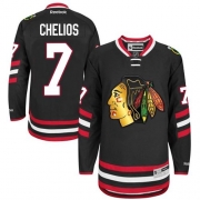 Chris Chelios Chicago Blackhawks Reebok Men's Premier 2014 Stadium Series Jersey - Black