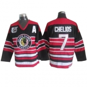 Chris Chelios Chicago Blackhawks CCM Men's Premier Throwback 75TH Jersey - Red/Black