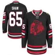 Andrew Shaw Chicago Blackhawks Reebok Men's Premier Red Skull 2014 Stadium Series Jersey - Black
