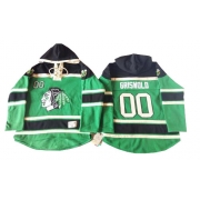 Clark Griswold Chicago Blackhawks Old Time Hockey Men's Authentic St. Patrick's Day McNary Lace Hoodie Jersey - Green