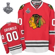 Clark Griswold Chicago Blackhawks Reebok Men's Authentic 2013 Stanley Cup Champions Jersey - Red