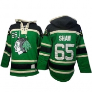 Andrew Shaw Chicago Blackhawks Old Time Hockey Men's Premier Sawyer Hooded Sweatshirt Jersey - Green