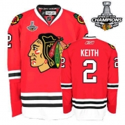 Duncan Keith Chicago Blackhawks Reebok Men's Authentic 2013 Stanley Cup Champions Jersey - Red