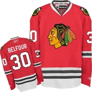 ED Belfour Chicago Blackhawks Reebok Men's Premier Home Jersey - Red