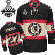 Jeremy Roenick Chicago Blackhawks Reebok Men's Authentic New Third Stanley Cup Finals Jersey - Black