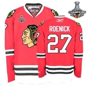 Jeremy Roenick Chicago Blackhawks Reebok Men's Premier 2013 Stanley Cup Champions Jersey - Red