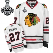 Jeremy Roenick Chicago Blackhawks Reebok Men's Authentic Away Stanley Cup Finals Jersey - White