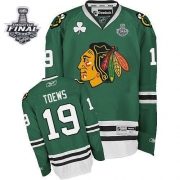 Jonathan Toews Chicago Blackhawks Reebok Men's Premier Stanley Cup Finals Jersey - Green