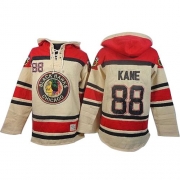 Patrick Kane Chicago Blackhawks Old Time Hockey Men's Premier Sawyer Hooded Sweatshirt Jersey - White