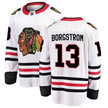 Henrik Borgstrom Chicago Blackhawks Fanatics Branded Men's Breakaway Away Jersey - White