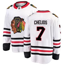 Chris Chelios Chicago Blackhawks Fanatics Branded Men's Breakaway Away Jersey - White