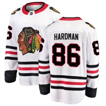 Mike Hardman Chicago Blackhawks Fanatics Branded Men's Breakaway Away Jersey - White