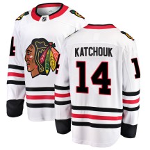 Boris Katchouk Chicago Blackhawks Fanatics Branded Men's Breakaway Away Jersey - White