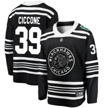 Enrico Ciccone Chicago Blackhawks Fanatics Branded Men's 2019 Winter Classic Breakaway Jersey - Black