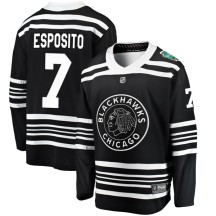 Phil Esposito Chicago Blackhawks Fanatics Branded Men's 2019 Winter Classic Breakaway Jersey - Black