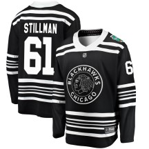 Riley Stillman Chicago Blackhawks Fanatics Branded Men's 2019 Winter Classic Breakaway Jersey - Black