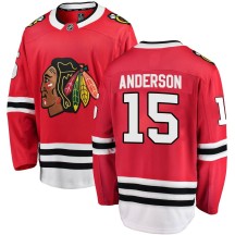 Joey Anderson Chicago Blackhawks Fanatics Branded Youth Breakaway Home Jersey - Red