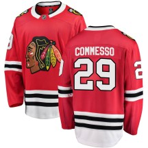 Drew Commesso Chicago Blackhawks Fanatics Branded Youth Breakaway Home Jersey - Red