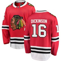 Jason Dickinson Chicago Blackhawks Fanatics Branded Youth Breakaway Home Jersey - Red