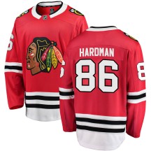 Mike Hardman Chicago Blackhawks Fanatics Branded Youth Breakaway Home Jersey - Red