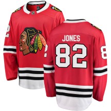 Caleb Jones Chicago Blackhawks Fanatics Branded Youth Breakaway Home Jersey - Red