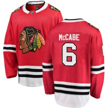 Jake McCabe Chicago Blackhawks Fanatics Branded Youth Breakaway Home Jersey - Red