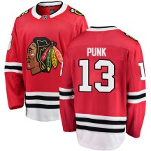 CM Punk Chicago Blackhawks Fanatics Branded Youth Breakaway Home Jersey - Red