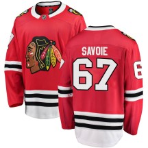 Samuel Savoie Chicago Blackhawks Fanatics Branded Youth Breakaway Home Jersey - Red
