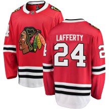 Sam Lafferty Chicago Blackhawks Fanatics Branded Men's Breakaway Home Jersey - Red