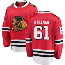 Riley Stillman Chicago Blackhawks Fanatics Branded Men's Breakaway Home Jersey - Red