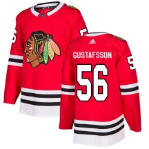Erik Gustafsson Chicago Blackhawks Adidas Men's Authentic Home Jersey - Red