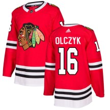 Ed Olczyk Chicago Blackhawks Adidas Men's Authentic Home Jersey - Red