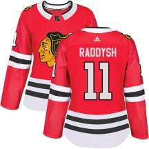 Taylor Raddysh Chicago Blackhawks Adidas Women's Authentic Home Jersey - Red
