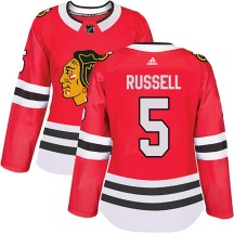 Phil Russell Chicago Blackhawks Adidas Women's Authentic Home Jersey - Red