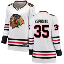 Tony Esposito Chicago Blackhawks Fanatics Branded Women's Breakaway Away Jersey - White