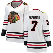 Phil Esposito Chicago Blackhawks Fanatics Branded Women's Breakaway Away Jersey - White