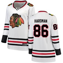 Mike Hardman Chicago Blackhawks Fanatics Branded Women's Breakaway Away Jersey - White