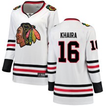 Jujhar Khaira Chicago Blackhawks Fanatics Branded Women's Breakaway Away Jersey - White