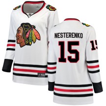 Eric Nesterenko Chicago Blackhawks Fanatics Branded Women's Breakaway Away Jersey - White