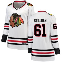 Riley Stillman Chicago Blackhawks Fanatics Branded Women's Breakaway Away Jersey - White