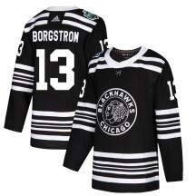 Henrik Borgstrom Chicago Blackhawks Adidas Youth Authentic 2019 Winter Classic Jersey - Black